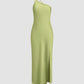 Variant image for Elegant Backless Black Maxi Dress for Women, Open Shoulders Satin Long Dress for Special Occasions-9