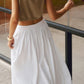 Women's Black Maxi Skirt, Elegant Long Full Skirt with Flowing Design, Comfortable Fit for Casual and Work Wear-4
