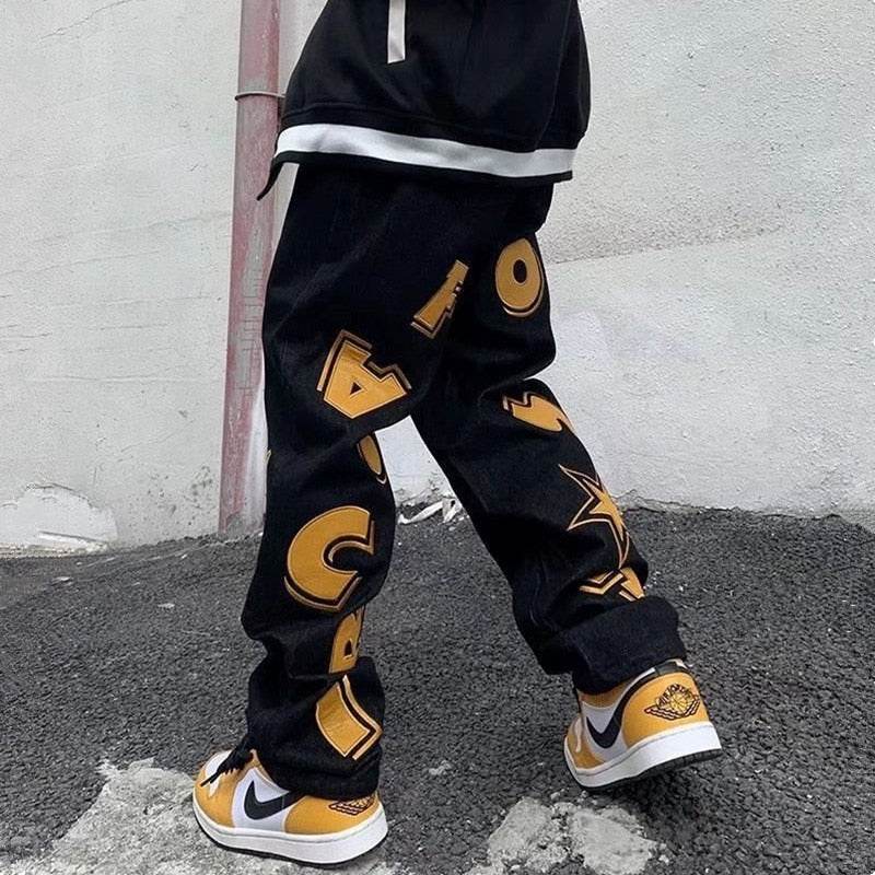 Custom Baggy Jeans for Women and Men - Personalized Loose Fit Denim with Vintage Distressing and Unique Designs-4