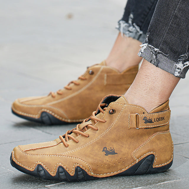 Unisex Leather Barefoot Shoes with Anti-Slip Design and Breathable Comfort for Daily Wear-2