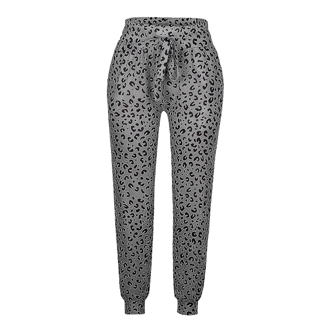 Bequeme Damen-Hose – lässiges Leopardenmuster, Polyester, für Freizeitaktivitäten 7