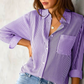Bequeme Damenbluse – lässiges gestreiftes Design, hochwertige Baumwolle, für Alltag und Freizeit 3