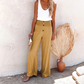 Bequeme Damenhose – hohe Taille, Polyester, für jeden Anlass 1