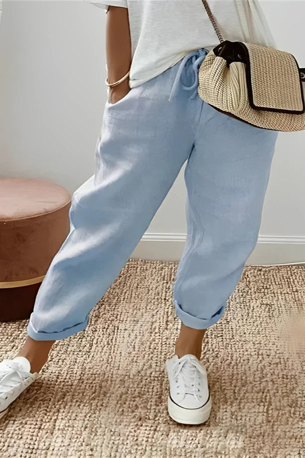 Bequeme Damenhose – lässiger Schnitt, 100% Baumwolle, für den Alltag 4
