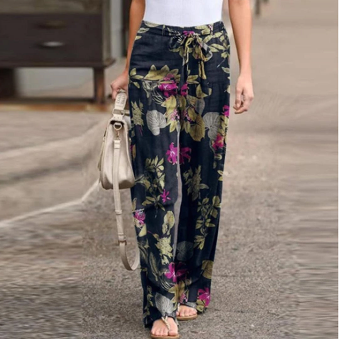 Bequeme Damenhose – mittlere Taille, atmungsaktives Polyester, für Freizeit und Sommer 1