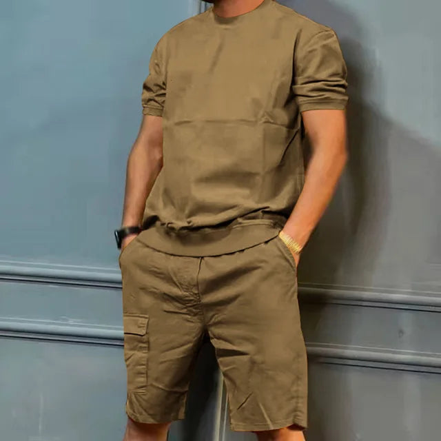 Bequeme Herren Freizeit-Set – lässige Shorts, weiche Baumwolle, für entspannte Tage 11