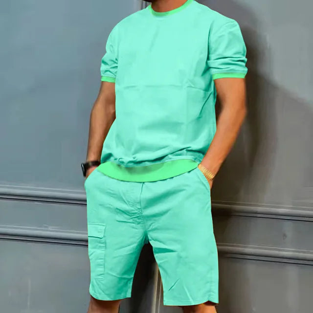 Bequeme Herren Freizeit-Set – lässige Shorts, weiche Baumwolle, für entspannte Tage 9