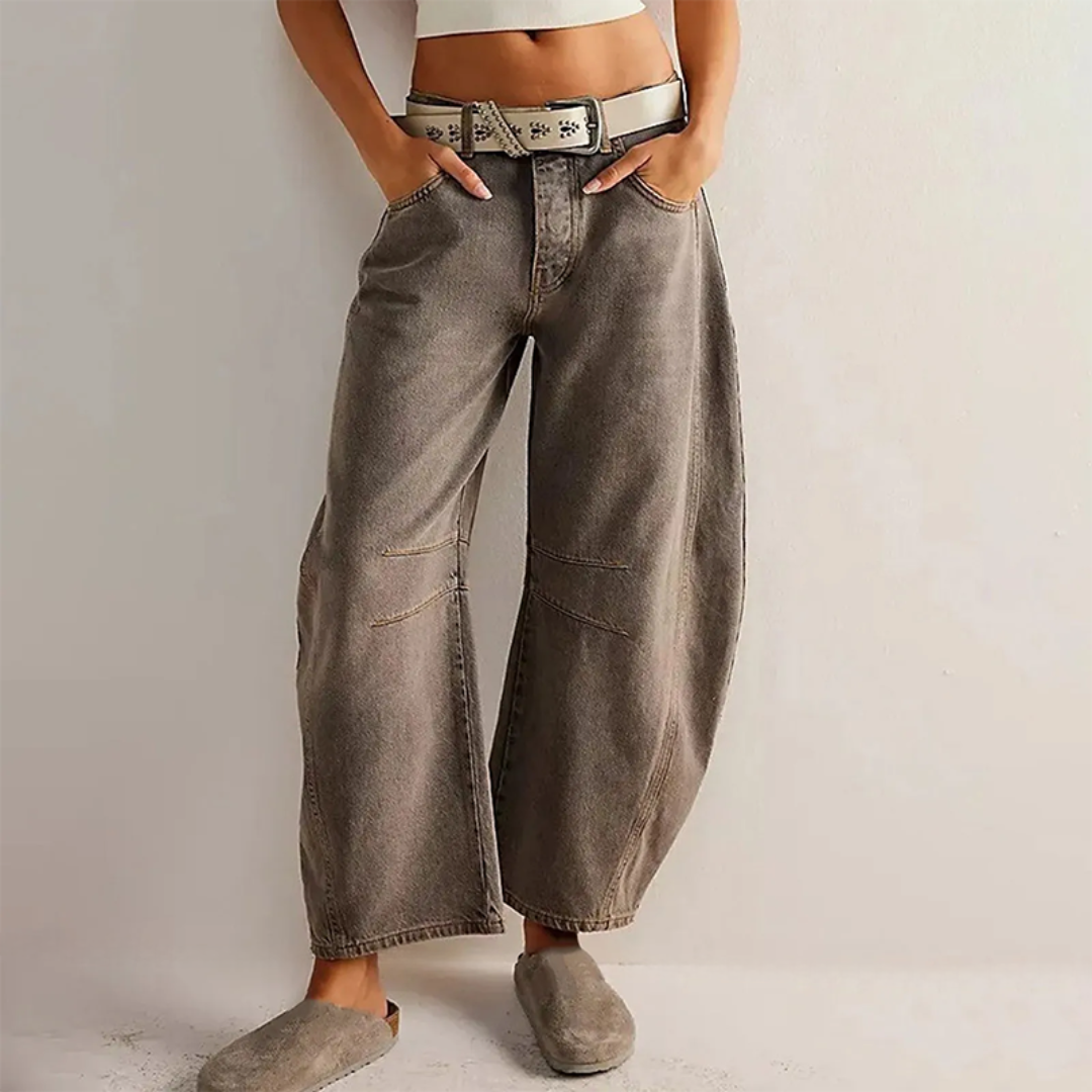 Bequeme & lässige Damenjeans – weit geschnitten, Denim, für den Alltag 4