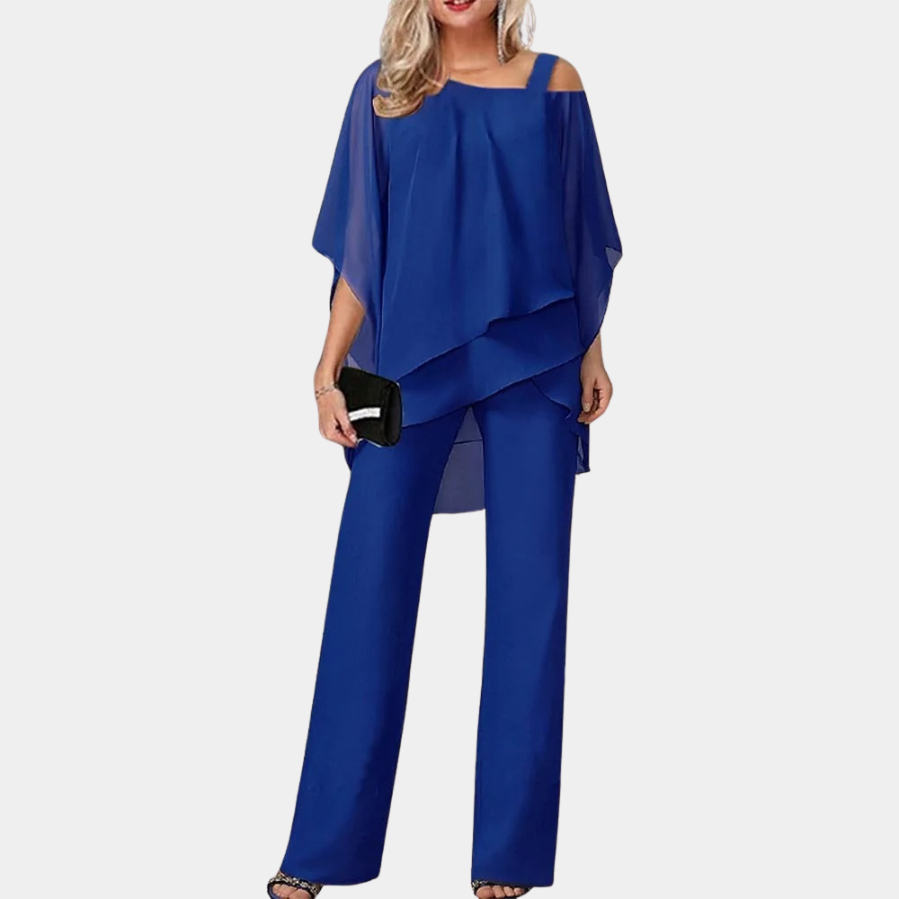 Bequeme & moderne Damen 2-teilige Sommerkombination – lässige Top und Hose, für Freizeit und Büro 4