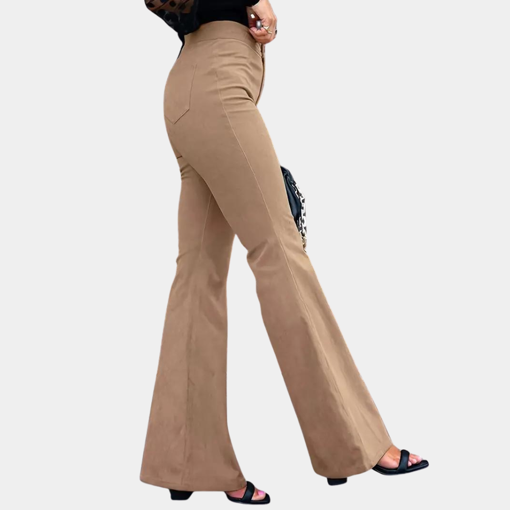 Bequeme & stilvolle Damenhose – weit geschnitten, Cord, für den Sommer 3