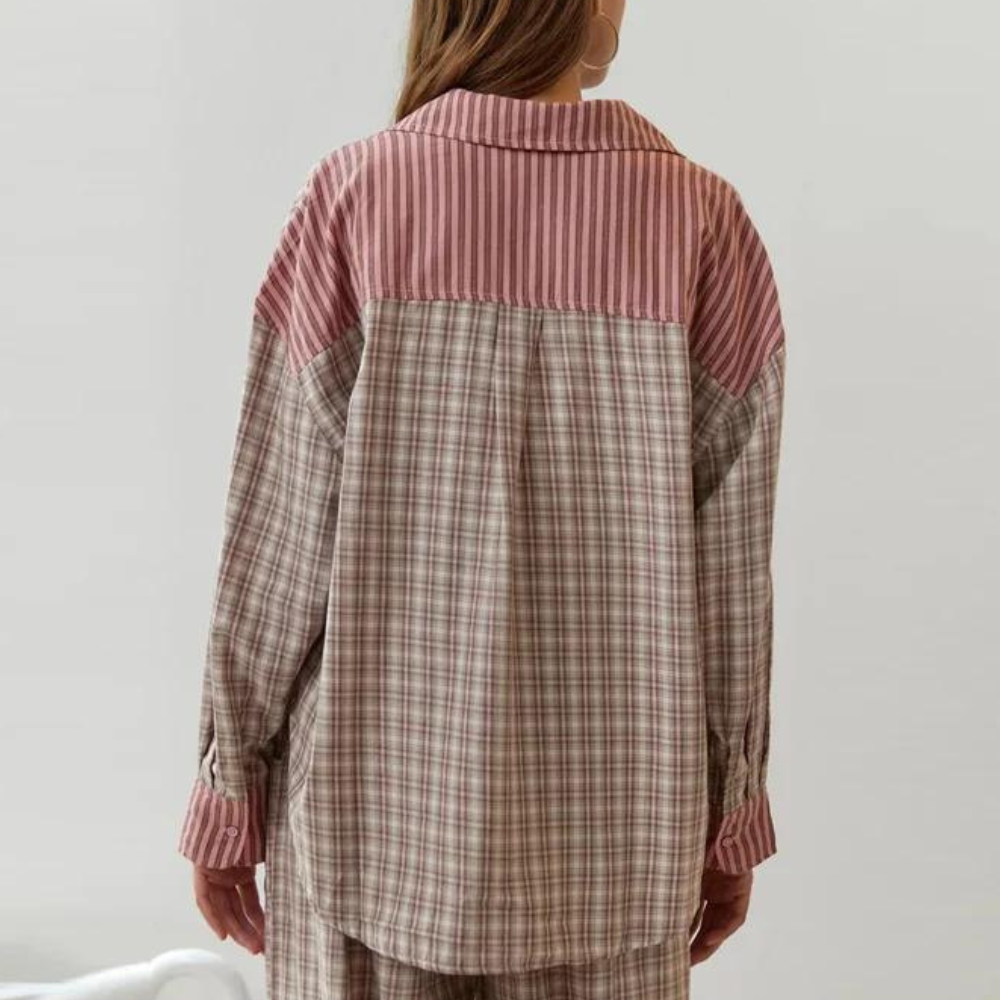 Bequemer Damen Schlafanzug – figurbetont, 100% Polyester, für entspannte Nächte 5