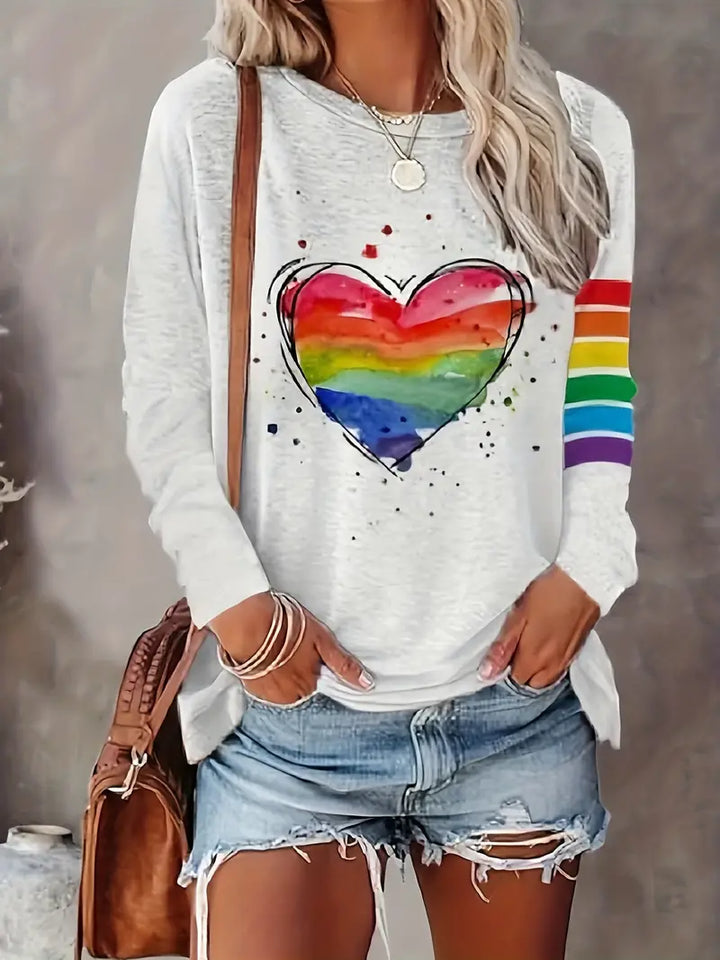 Bequemes Damen Langarmshirt – minimalistischer Schnitt, hochwertige Baumwolle, für den Alltag 0