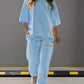 Bequemes Damen Loungewear Set – oversized T-Shirt und lockere Hose, weicher Stoff, für entspannte Tage 7