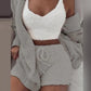 Bequemes Damen Sommer Set – zweiteiler Hose und Oberteil, Polyester-Mix, für entspannte Tage 1