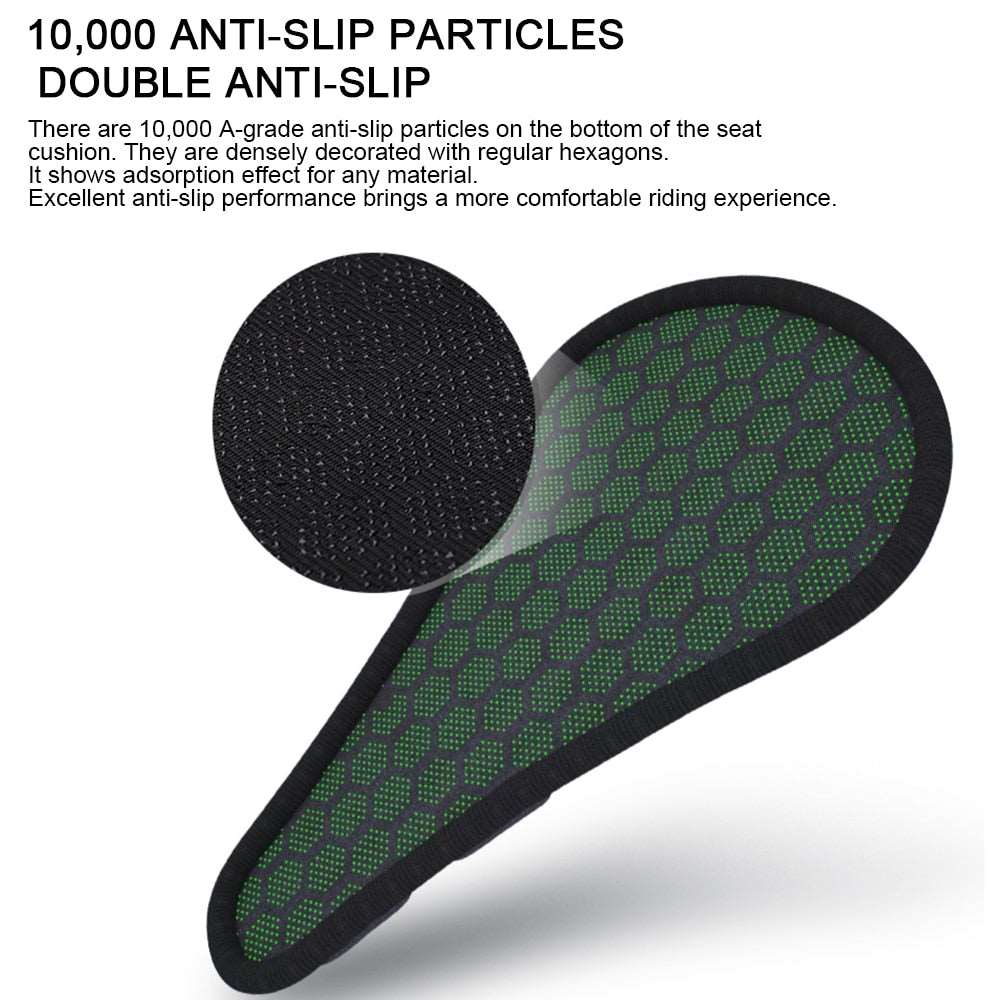 Bike Seat Cushion Anti Slip Shock Absorbing Comfort-Grip Pad Cycling Accessory Spring 2026 Comfort For Long Rides