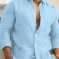 Classic Men's Dress Shirt, Lightweight Button-Up, Breathable Fabric, Versatile Fit for Casual and Formal Occasions-1