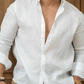 Classic Men's Dress Shirt, Lightweight Button-Up, Breathable Fabric, Versatile Fit for Casual and Formal Occasions-3