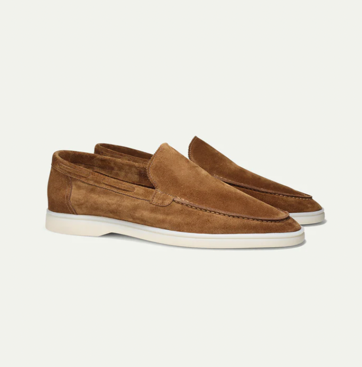 Variant image for Classic Suede Moccasins for Men and Women, Comfortable Slip-On Moccasin Shoes in Standard Sizes-37