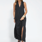 Elegant Women's Maxi Dress Set with Fluid Jacket for Formal and Casual Occasions, Soft Lightweight Fabric, Long Length-2