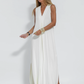 Elegant Women's Maxi Dress Set with Fluid Jacket for Formal and Casual Occasions, Soft Lightweight Fabric, Long Length-1