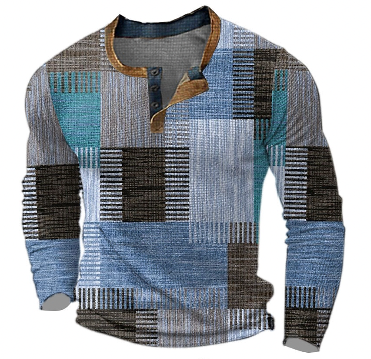 Patterned Pullover for Men - Trendy Comfort Sweater for Casual Wear, Multi-Use Design for Regular Outfits