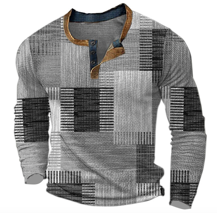 Patterned Pullover for Men - Trendy Comfort Sweater for Casual Wear, Multi-Use Design for Regular Outfits