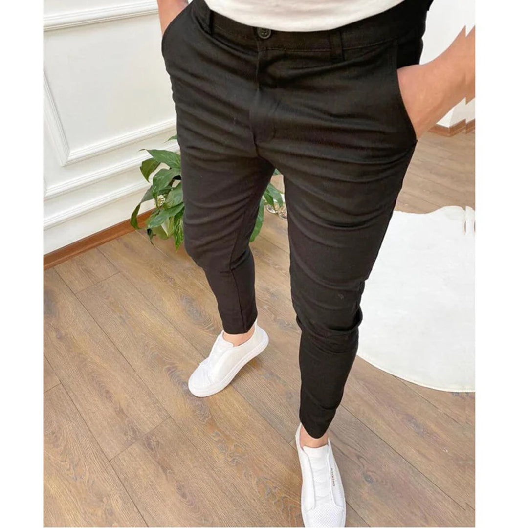 Stylish Men's Summer Pants in Comfortable Polyester, Relaxed Fit, Multiple Colors, Perfect for Casual Wear-1