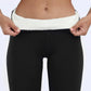 Women's Fleece Lined Leggings, Thermal Soft and Breathable Winter Leggings in Black, Gray, Navy - Comfortable Fit for Layering-1