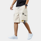 Men's Cargo Shorts with Spacious Pockets, Comfortable Fit, Available in Gray, Khaki, and Black, Sizes M to 4XL-4