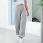 Breathable women's jogger pants – high-waisted, soft polyester, for casual wear 1