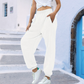 Breathable women's jogger pants – high-waisted, soft polyester, for casual wear 5
