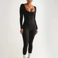 Breathable women's jumpsuit – fitted design, soft fabric, for versatile occasions 3
