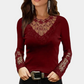 Breathable women's lace blouse – sophisticated design, lightweight fabric, for summer outings 2