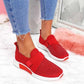 Breathable women's slip-on sneakers – adjustable strap, mesh, for casual wear 10