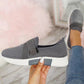 Breathable women's slip-on sneakers – adjustable strap, mesh, for casual wear 4