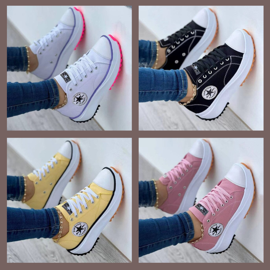 Breathable women's sneakers – ergonomic leather design, for all-day comfort 1