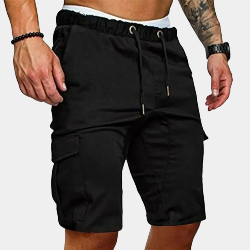 Variant image for Men's Cargo Shorts with Zip Pockets, Comfortable Stretch Fabric, Summer Versatile Fit, Available in Multiple Colors-1