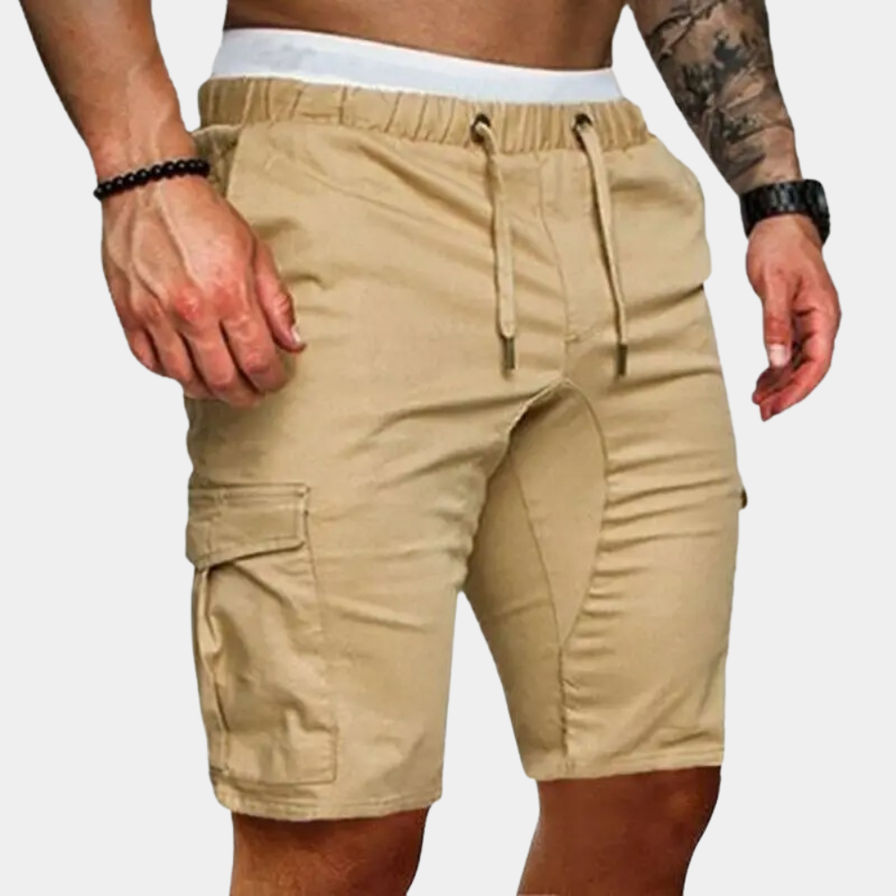 Men's Cargo Shorts with Zip Pockets, Comfortable Stretch Fabric, Summer Versatile Fit, Available in Multiple Colors-5