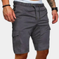 Men's Cargo Shorts with Zip Pockets, Comfortable Stretch Fabric, Summer Versatile Fit, Available in Multiple Colors-3