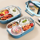 Lunch Thermal Box Stainless Steel Divided Bento Leakproof
