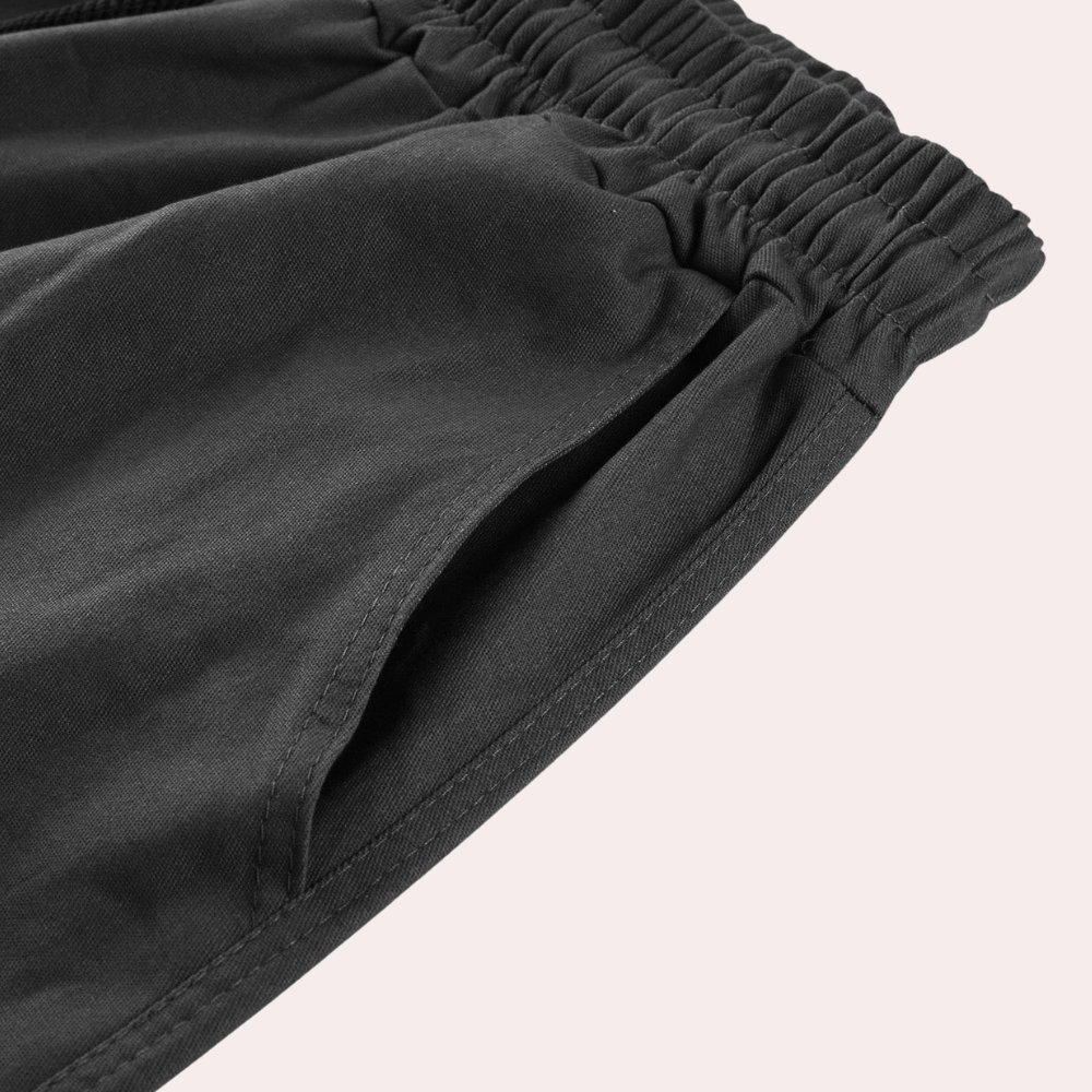 Men's Cargo Pants with Practical Pockets, Comfortable Fit, Available in Black and Khaki-4