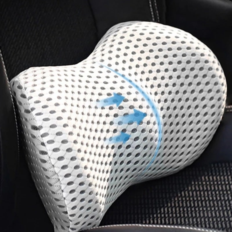 Comfort-Grip Back Pain Relief For Desk And Car, Breathable Mesh Cover, Fall 2025 Comfort – Lumbar Support Cushion