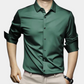 Classic Men's Dress Shirt in Polyester and Elastane, Thermo-Isolating, Comfortable Fit for Fall and Winter, Available in Multiple Colors-6
