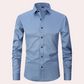 Men's Stretch Dress Shirt, Breathable Wrinkle-Resistant Fabric, Moisture-Wicking, Regular Fit, Multiple Colors Available-3