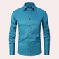 Men's Stretch Dress Shirt, Breathable Wrinkle-Resistant Fabric, Moisture-Wicking, Regular Fit, Multiple Colors Available-4
