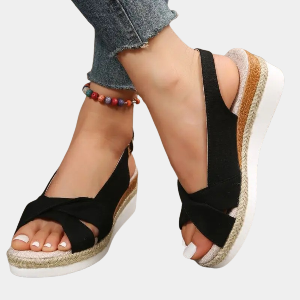 Variant image for Breathable Black Flats for Women - Lightweight Casual Espadrille Flat Shoes for Daily Comfort-17