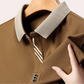 Variant image for Men's Long Sleeve Polo Shirt, Comfortable Polyester Fabric, Classic Collar, Versatile Colors, Regular Fit-5