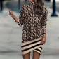 Elegant Long Sleeve Women's Dress in Breathable Fabric for Summer and Formal Events, Flattering Fit Available in XS-XL-6
