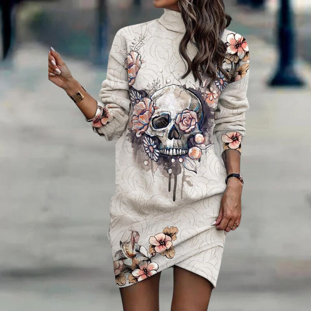 Variant image for Elegant Long Sleeve Women's Dress in Breathable Fabric for Summer and Formal Events, Flattering Fit Available in XS-XL-1