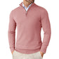 Light Timeless Men’s Knit Sweater - Zip Collar, Cotton
